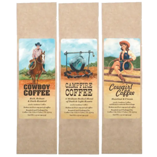 Cowboy Coffee Value Pack, 3 1.5 oz Single Pot Packs
