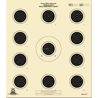 A-17 50 ft Conventional 4 Position Small Bore Rifle Tagboard