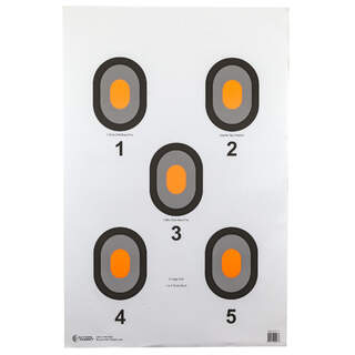 Action Target Orange Center 5 Bull 100 Pack