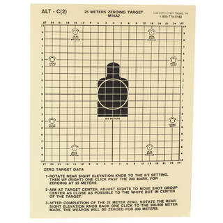 Action Target 25 Meter DOD M16A2 Zeroing Tag 100 Ct